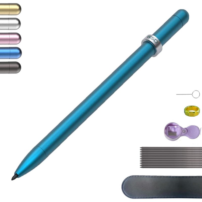 WSD Mechanical Pencil,Drawing Pencils,Sketch Pencils,Magnetic Control Pencil,Pencil Refills Diameter2.0mm, 2B Blue - Image 1
